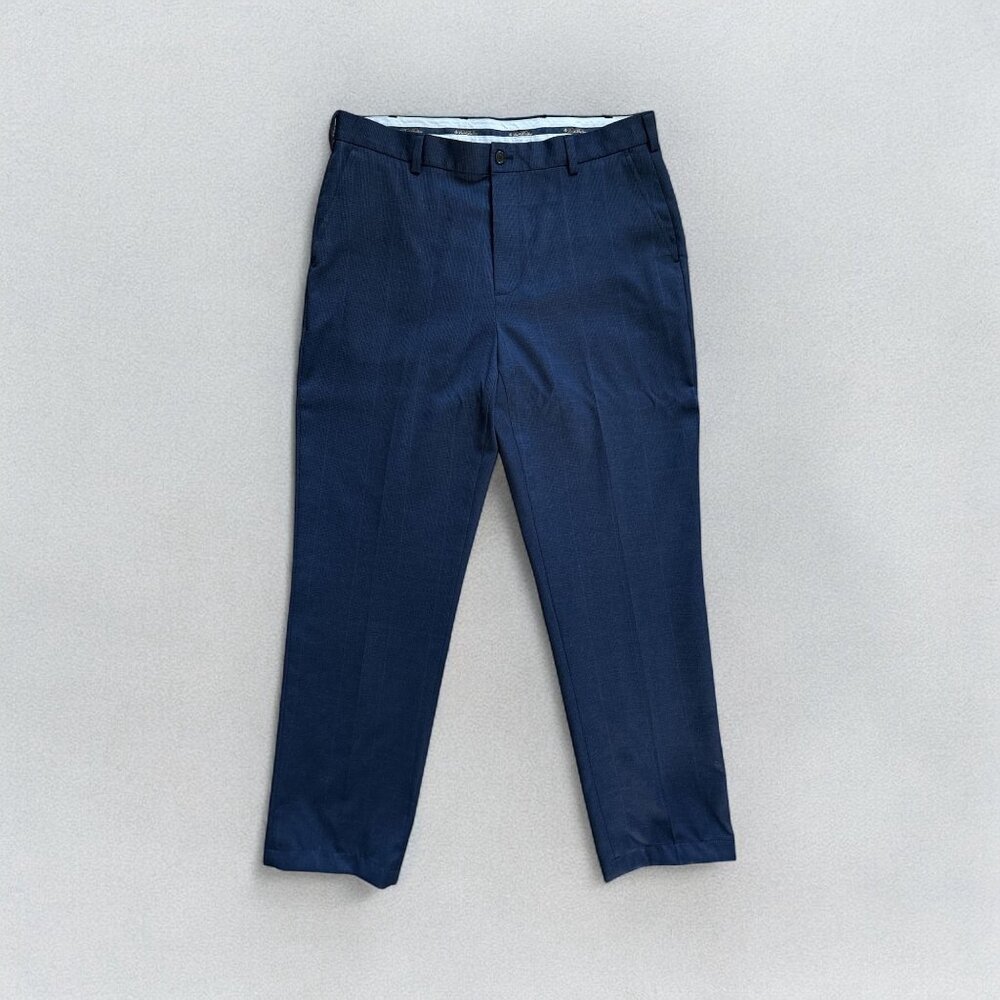 Brooks Brothers Mens Advantage Chino Pants W36/L 32 Hemmed Navy Cotton Workwear